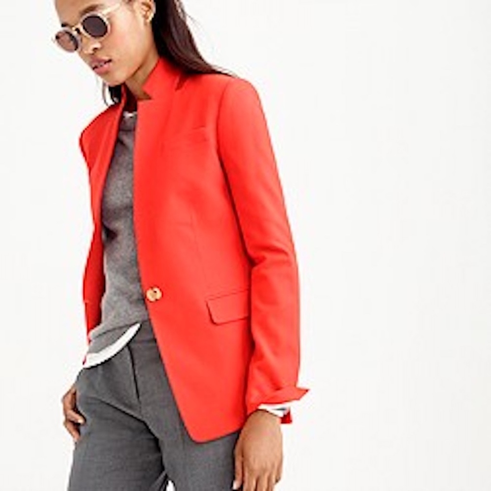 J.Crew Orange Regent Blazer